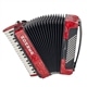 ACORDEÃO HOHNER BRAVO III 72 BX VERMELHO SILENTKEY - HOHNER