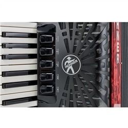 ACORDEÃO HOHNER BRAVO III 72 BX VERMELHO SILENTKEY - HOHNER