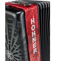 ACORDEÃO HOHNER BRAVO III 72 BX VERMELHO SILENTKEY - HOHNER