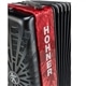 ACORDEÃO HOHNER BRAVO III 72 BX VERMELHO SILENTKEY - HOHNER