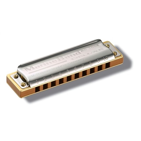 HARMONICA HOHNER MARINE BAND DELUXE D - HOHNER