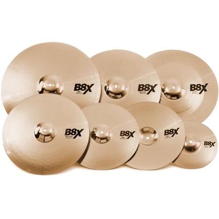 SET PRATOS SABIAN B8X COMPLETE SET 14"HH,10"S,16"C,18"C,20"R+18"CH - SABIAN