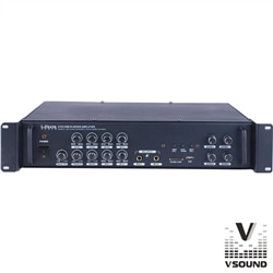 AMPLIFICADOR VSOUND VSPA120U PA 24/220V 4ZONAS 240W - 172318463