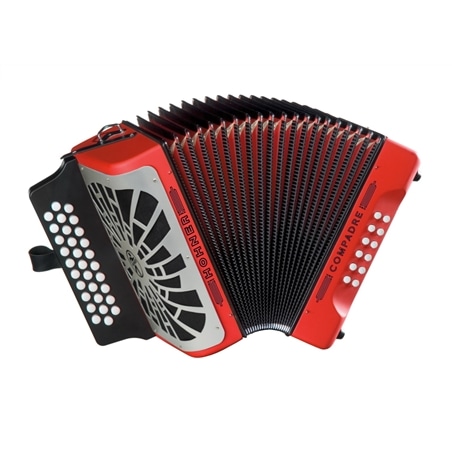 CONCERTINA HOHNER COMPADRE GCF VERMELHA - HOHNER