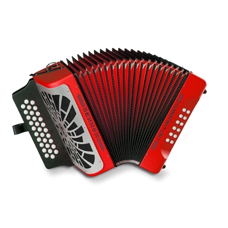 HOHNER EL REY DEL VALLENATO GCF VERMELHA - HOHNER