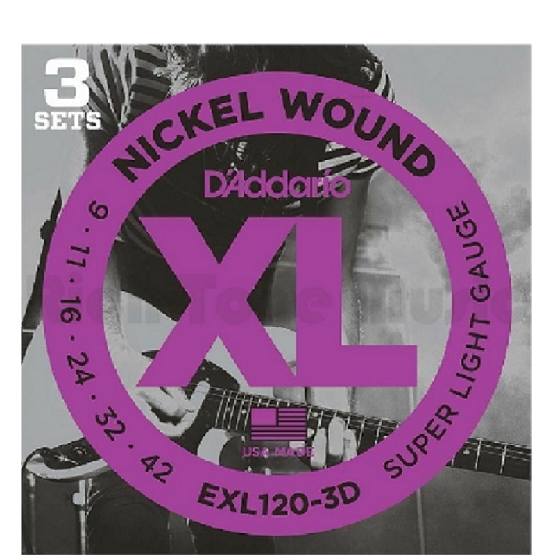 JOGO CORDAS D ADDARIO EXL-120-3D PACK - D´ADDARIO