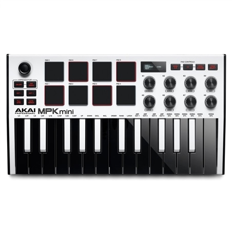 TECLADO MIDI AKAI MPK-MINI MPK3 WHITE - AKAI