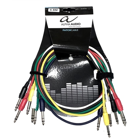 CABO ALPHA AUDIO 0.9MTS INSTRUMENTO STEREO PACK 6 - GEWA