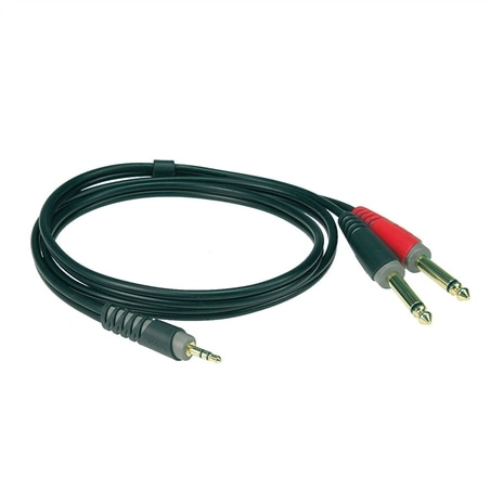 CABO KLOTZ AY5-0600 JACK 3.5 ST M - 2 JACK 6.3 M 6MT - KLOTZ