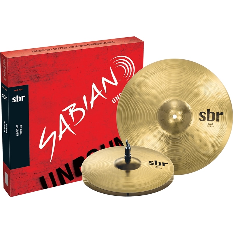 SET PRATOS SABIAN SBR FIRST PACK  13"HH/16"CRASH - SABIAN