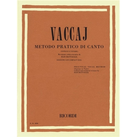 LIVRO CANTO VACCAJ SOPRANO/TENOR - 800000687