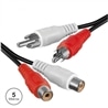 CABO 2RCA MACHO - 2RCA FEMEA 5M - MUSICA.COM
