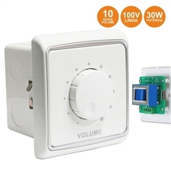 REGULADOR DE SOM AR-30 30W 100V INTERIOR PAREDE - BST