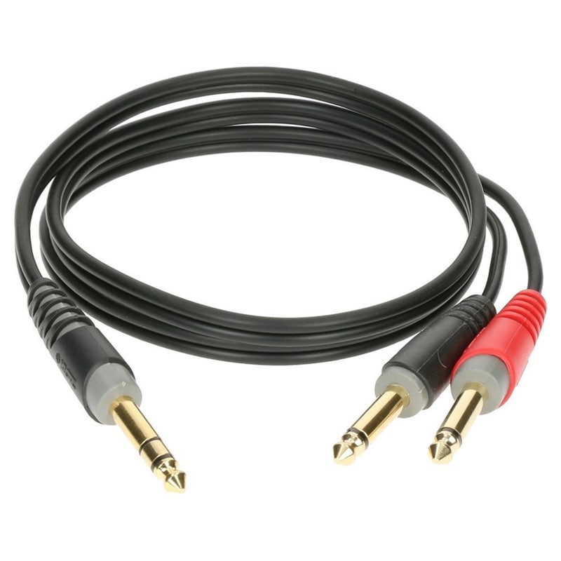 CABO KLOTZ AY1-0100 JACK 6.5 ST M - 2 JACK 6.3 M 1MT - KLOTZ