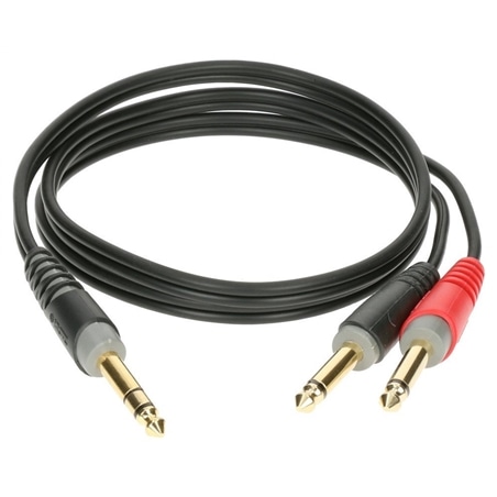 CABO KLOTZ AY1-0100 JACK 6.5 ST M - 2 JACK 6.3 M 1MT - KLOTZ