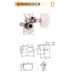 JOGO CARRILHÕES DR PARTS GUIT AC AMHO-053CR - DR PARTS