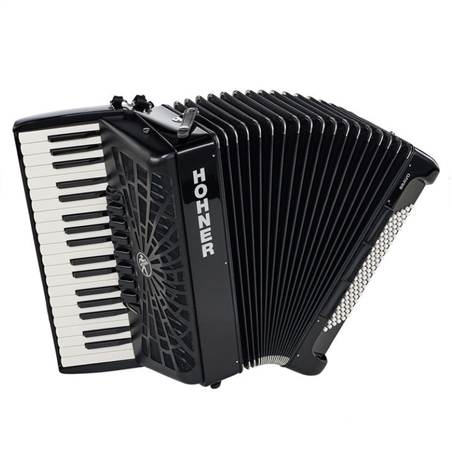 ACORDEÃO HOHNER BRAVO III 96 BX PRETO SILENTKEY - HOHNER