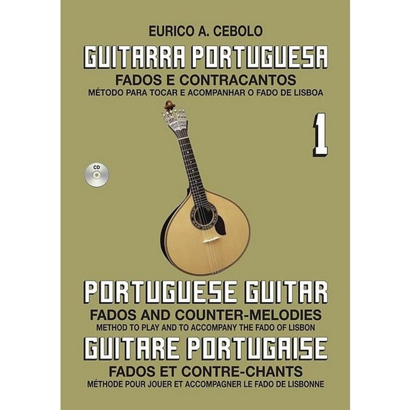 LIVRO GUITARRA FADO 1 CD EURICO CEBOLO - E. Cebolo