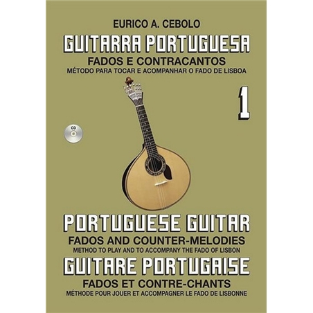 LIVRO GUITARRA FADO 1 CD EURICO CEBOLO - E. Cebolo