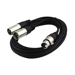 CABO POWER ACOUSTICS XLR FEMEA - 2 XLR MACHO 0.5MT - POWER ACOUSTICS