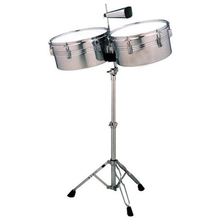 TIMBALES POWER BEAT LTB-31 C/SUPORTE E CHOCA - POWER BEAT