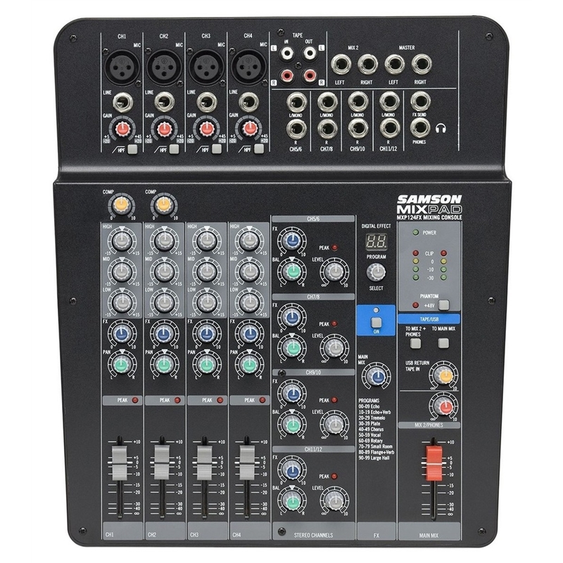 MESA MISTURA SAMSON MIXPAD MXP-124FX - SAMSON