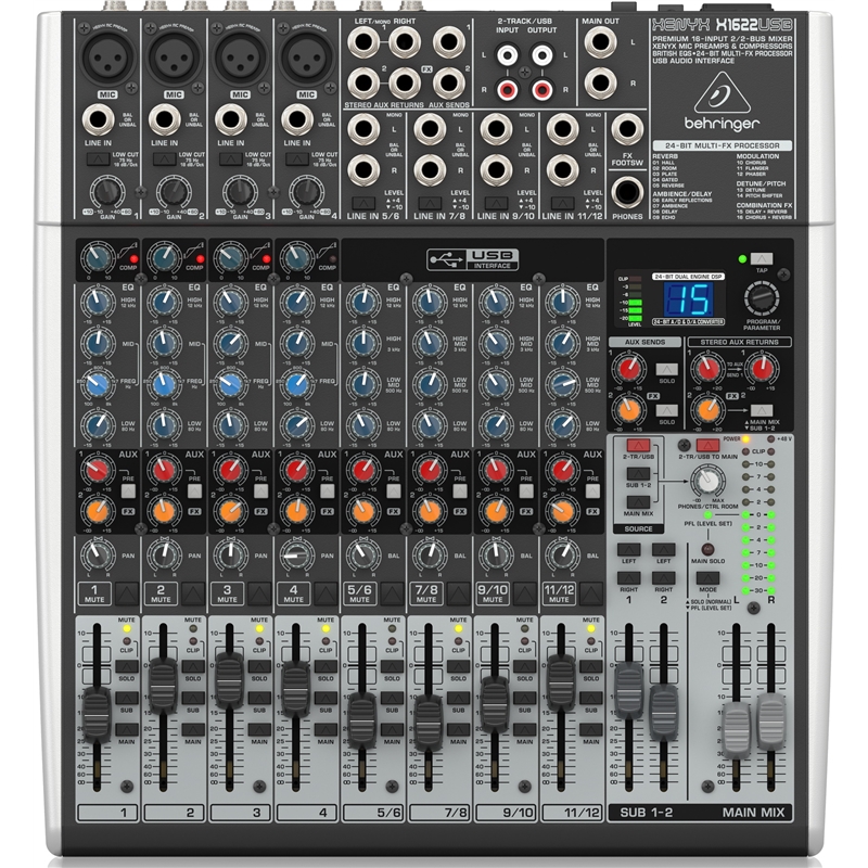 MESA MISTURA BEHRINGER XENYX X1622USB - BEHRINGER