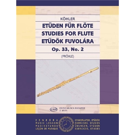 LIVRO FLAUTA KOHLER OP.33 N.2 - KOHLER