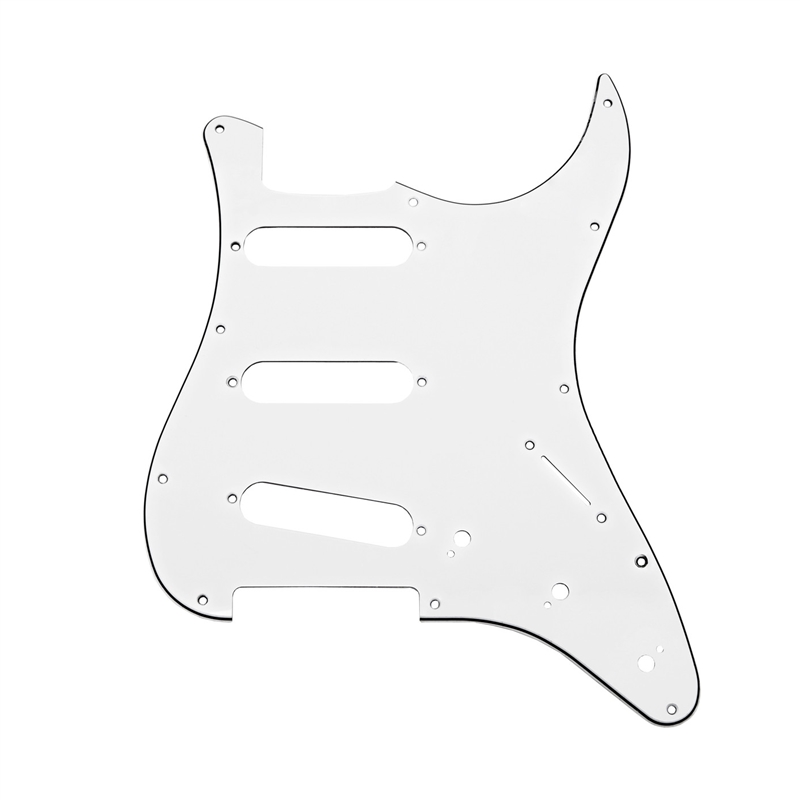 PICKGUARD DR PARTS ST SSS WH - DR PARTS