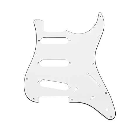 PICKGUARD DR PARTS ST SSS WH - DR PARTS