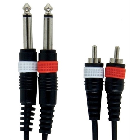 CABO ALPHA AUDIO 3MT 2JACK M - 2RCA M - MUSICA.COM