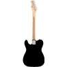 GUIT ELECT FENDER SQ SONIC TELE MN WPG BLK - FENDER