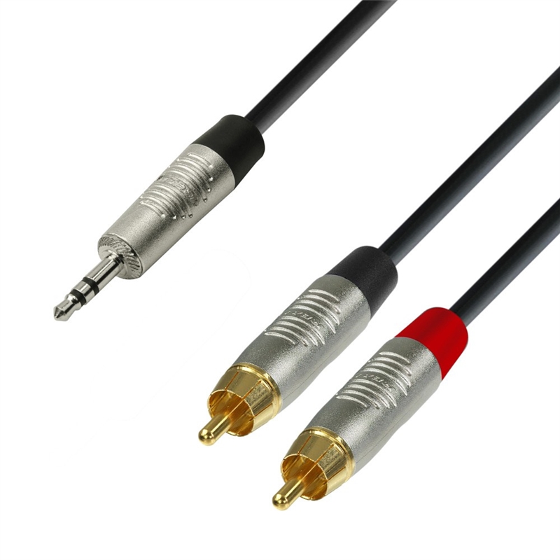 CABO ADAM HALL JACK 3.5 M ST - 2RCA M 1.5MT K4YWCC0150 - ADAM HALL