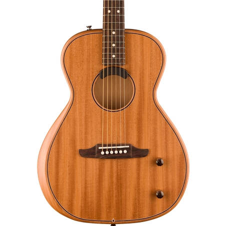 GUIT ELECT ACUST FENDER HIGHWAY SERIES PARLOR ALL MAHOGANY - FENDER