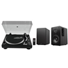 GIRA DISCOS OMNITRONIC BD-1320 COM COLUNAS AUDIBAX - OMNITRONIC