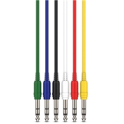 CABO AUDIBAX COLOUR CABLE PATCH JACK ST/JACK ST 0.6MT - AUDIBAX