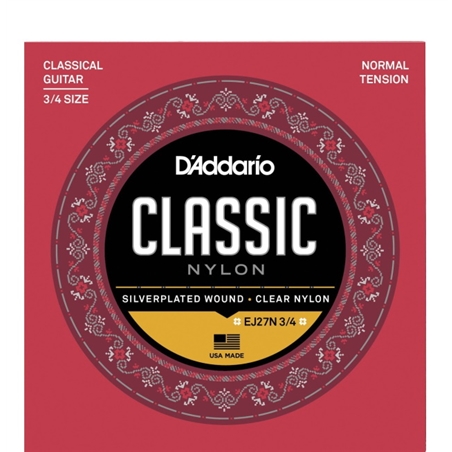 JOGO CORDAS D ADDARIO EJ-27N 3/4 - D´ADDARIO