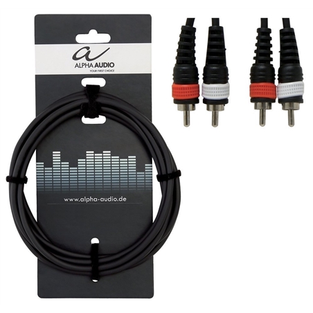 CABO ALPHA AUDIO  3MT 2RCA M - 2RCA M - GEWA