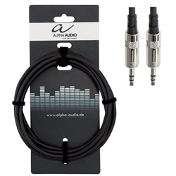 CABO ALPHA AUDIO JACK 3.5MM M ST/ JACK 3.5MM M ST 1.5 MT - GEWA