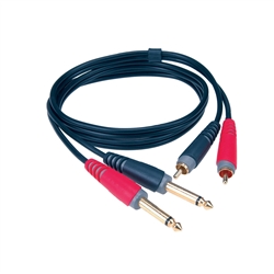 CABO KLOTZ AT-CJ0300 2 RCA M - 2 JACK 6.3 M 3MT - KLOTZ