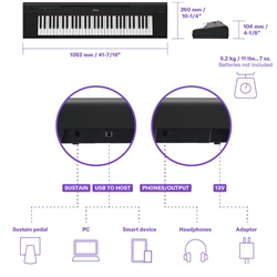 PIANO DIGITAL YAMAHA NP-15B - YAMAHA