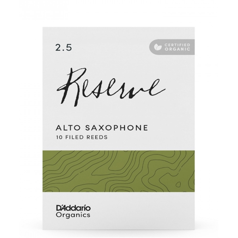 PALH D ADDARIO RESERVE ORGANIC SAX ALTO 2.5 CX 10UN - D´ADDARIO