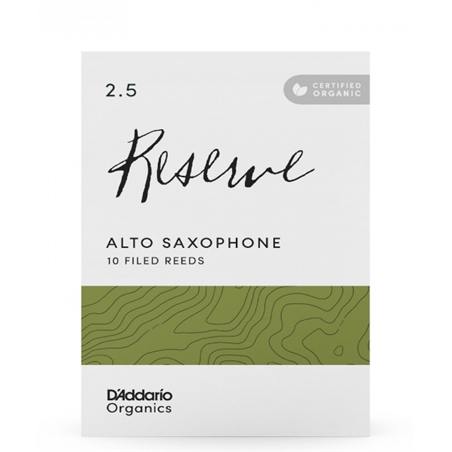 PALH D ADDARIO RESERVE ORGANIC SAX ALTO 2.5 CX 10UN - D´ADDARIO
