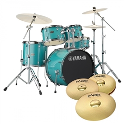 BATERIA YAMAHA RYDEEN RDP0F5 TURQUOISE GLITTER + PAISTE - YAMAHA
