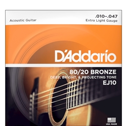JOGO CORDAS D ADDARIO EJ-10 - 915102908