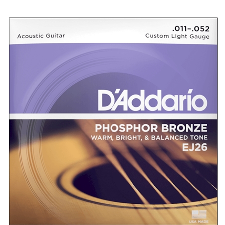 JOGO CORDAS D ADDARIO EJ-26 - D´ADDARIO