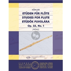 LIVRO FLAUTA KOHLER OP.33 N.1 - 800000871