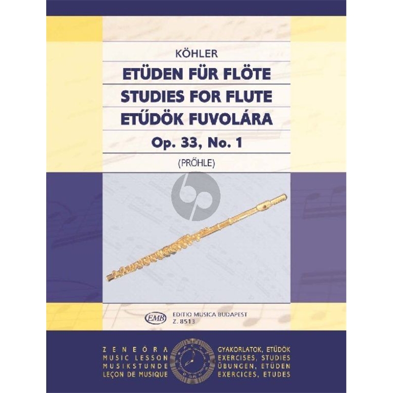 LIVRO FLAUTA KOHLER OP.33 N.1 - KOHLER