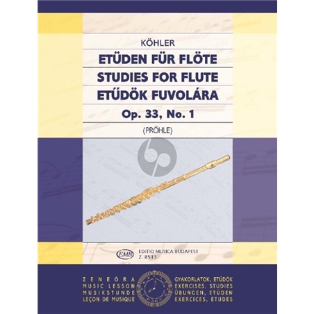 LIVRO FLAUTA KOHLER OP.33 N.1 - KOHLER