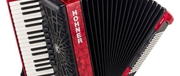 ACORDEÃO HOHNER BRAVO III 96 BX VERMELHO SILENTKEY - HOHNER